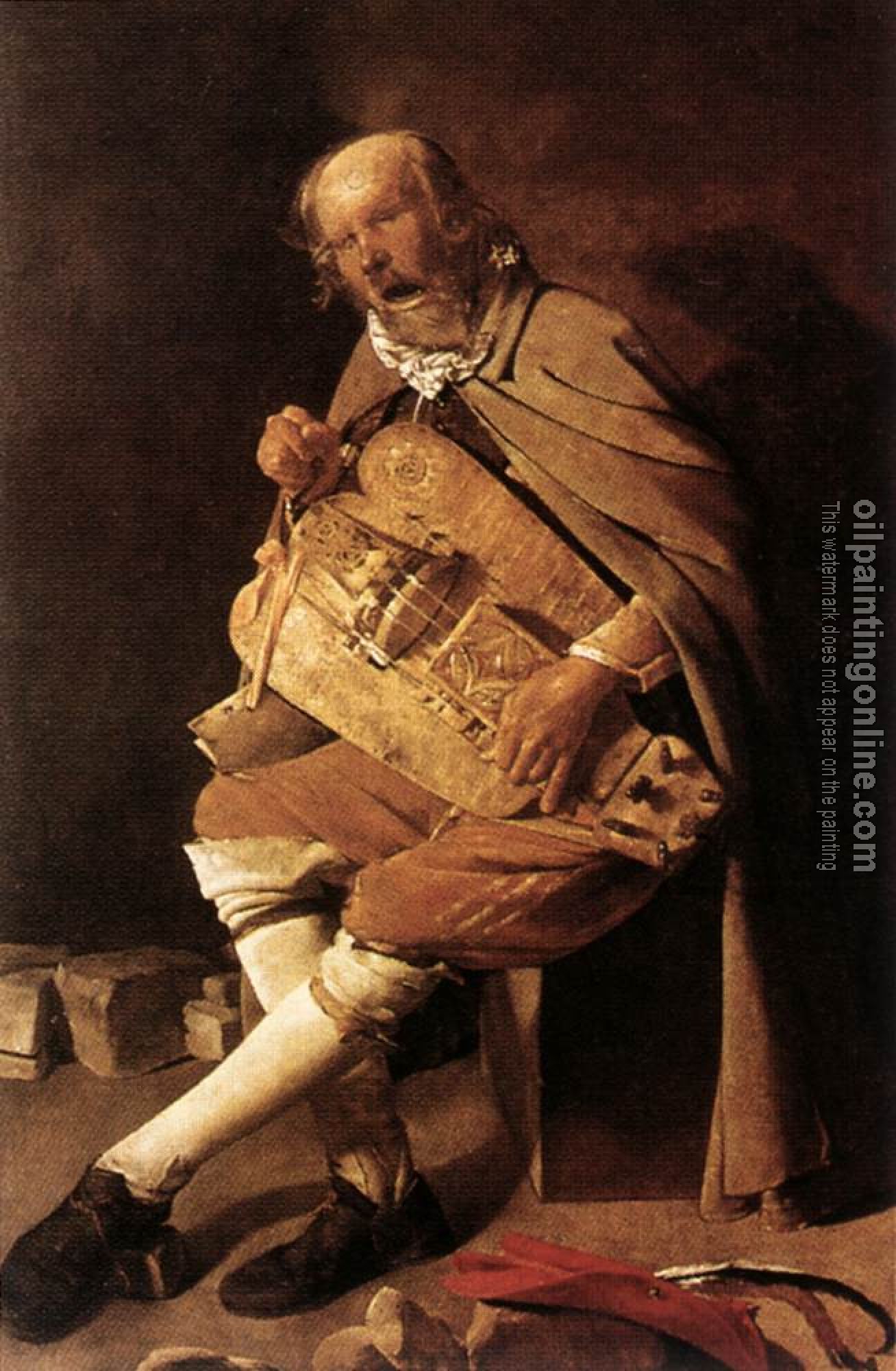 Georges de La Tour - The Hurdy gurdy Player